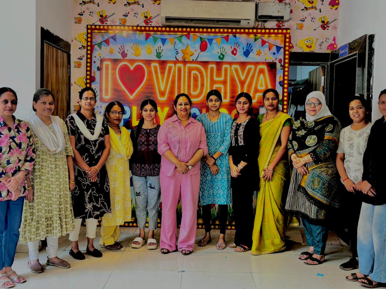 Teacher training session with early-years educators